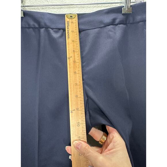 Stella McCartney Navy Vivian Wool Tapered Leg Zip Ankle Trouser Pant 40 / M - Picture 15 of 16